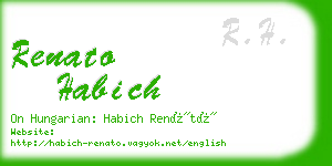 renato habich business card